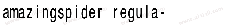 amazingspider regula字体转换 amazingspider regula字体转换